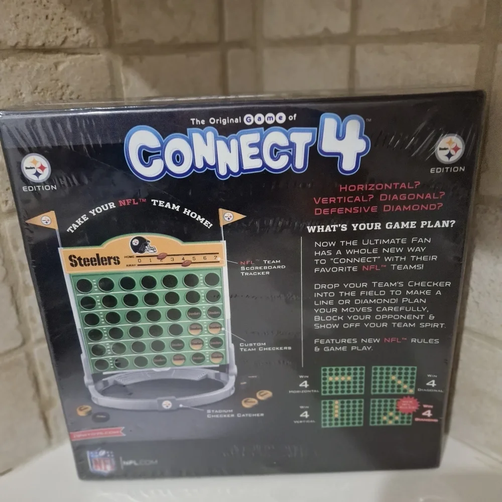 NFL Connect 4 Pittsburgh Steelers Family Game